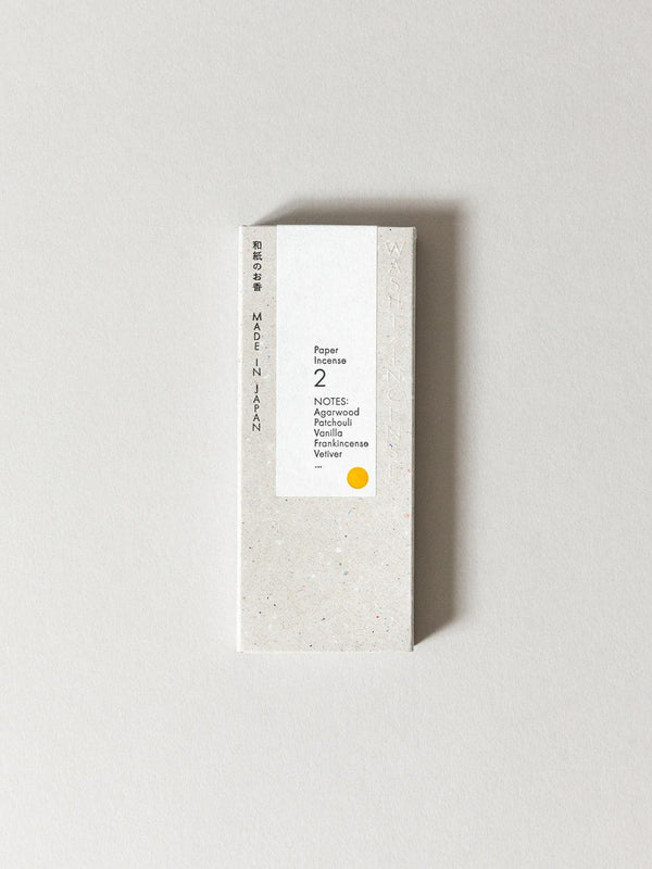 #2 Elegant Agarwood, WASHI INCENSE | 和紙のお香