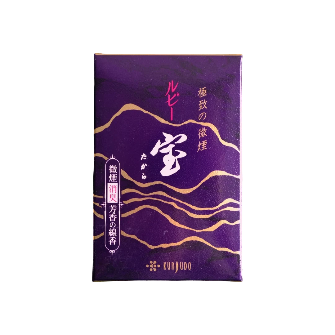 イボンヌ　オーダーページ Kunjudo Ruby Takara Incense | Floral Low-Smoke 70g Mini Box – DARABARA