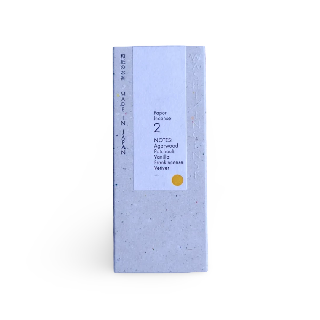 Washi Incense No.2 Elegant Agarwood (和紙のお香) – Paper Incense Strips