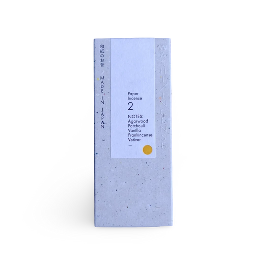 #2 Elegant Agarwood, WASHI INCENSE | 和紙のお香