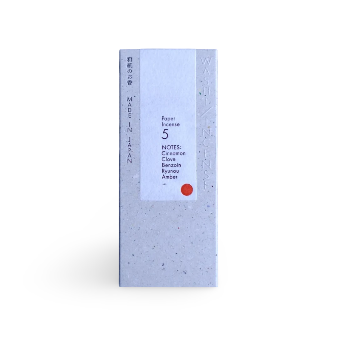 Washi Incense No.5 Smoky Comfort (和紙のお香) – Paper Incense Strips
