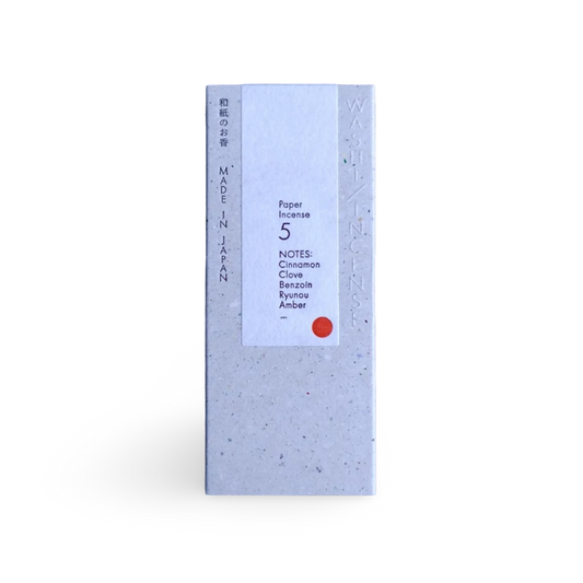 #5 Smoky Comfort, WASHI INCENSE | 和紙のお香