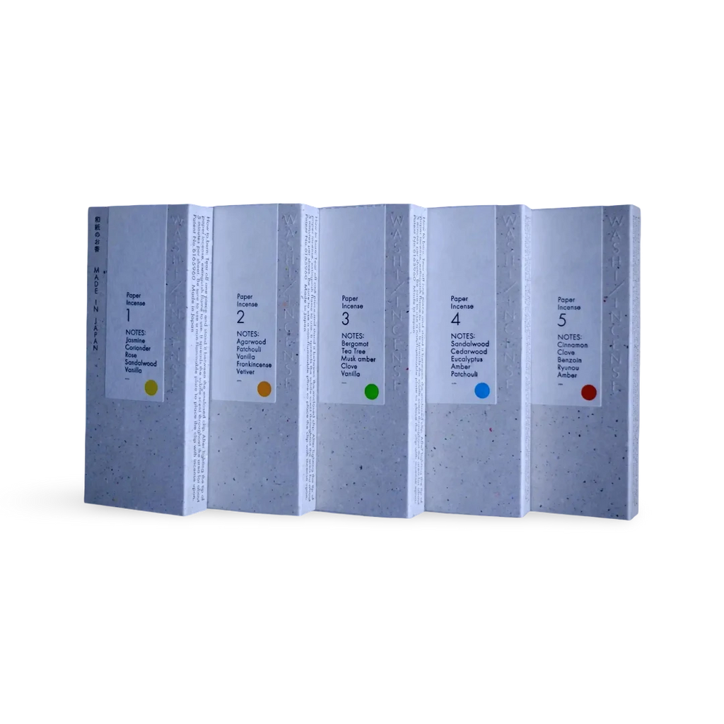 Washi Paper Incense – 5 Scents Bundle