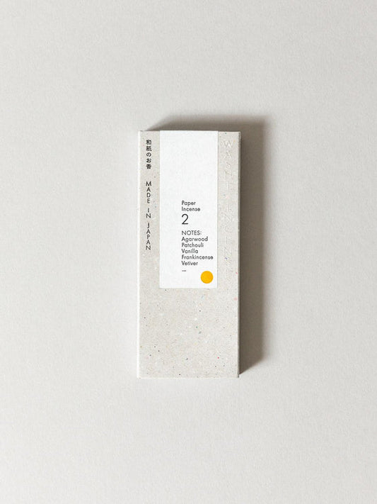 #2 Elegant Agarwood, WASHI INCENSE | 和紙のお香