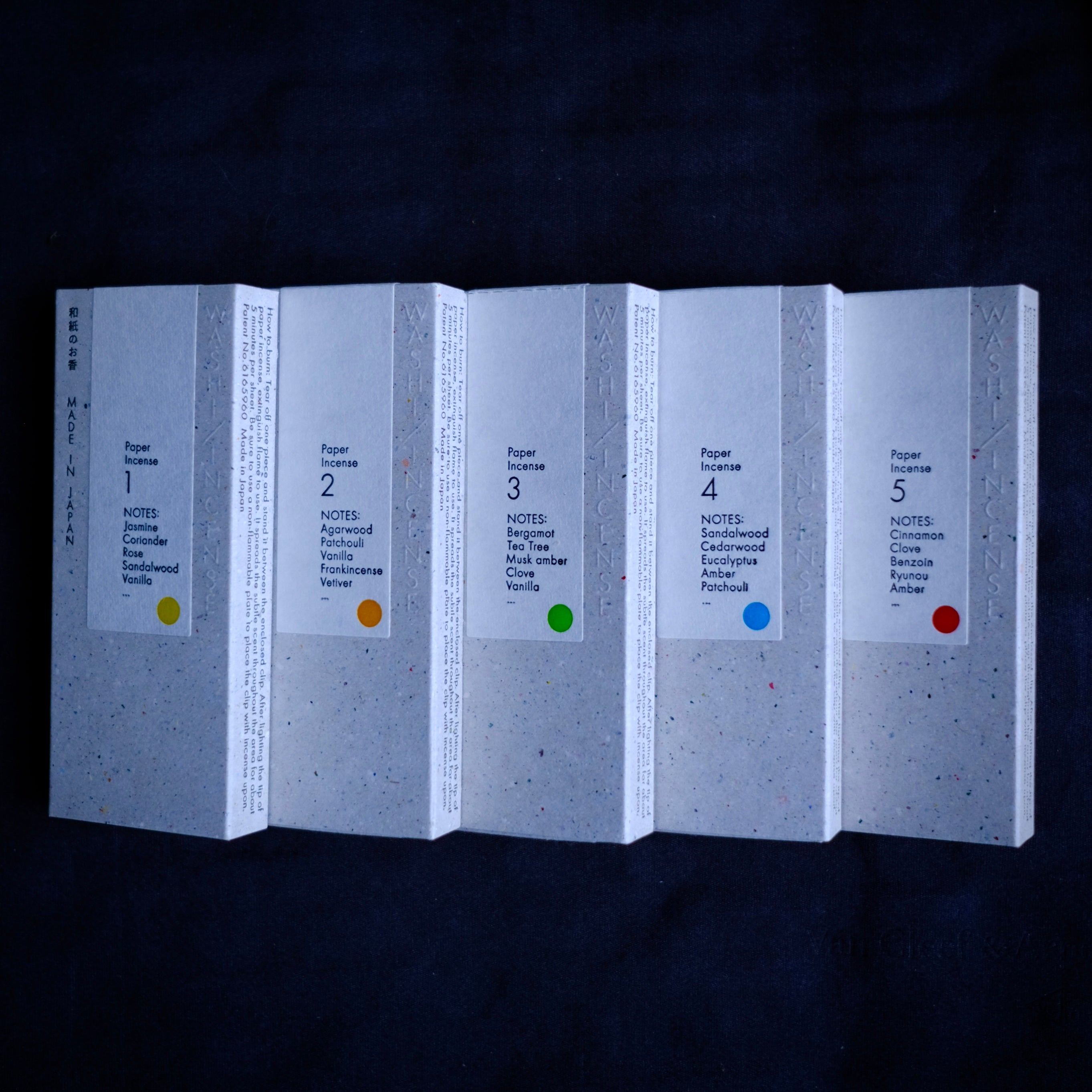 Washi Incense No.3 Deep Citrus (和紙のお香) – Paper Incense Strips