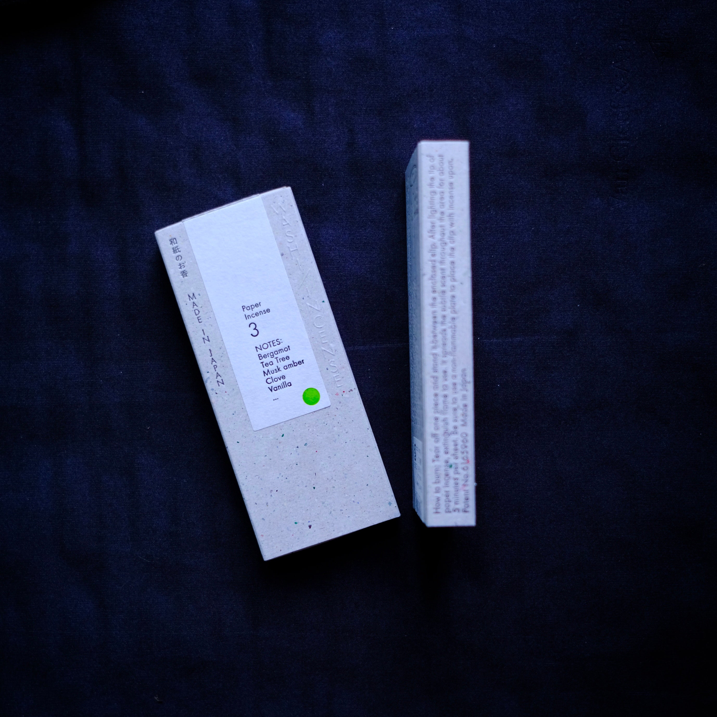 Washi Incense No.3 Deep Citrus (和紙のお香) – Paper Incense Strips