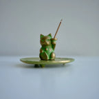 Maneki-Neko (招き猫) – Lucky Cat Metal Incense Stand