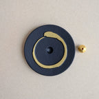 Enso (円相) – Zen Circle Brass & Steel Incense Holder