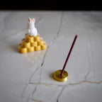 Minimalist Brass Incense Holder – Polished Solid Brass