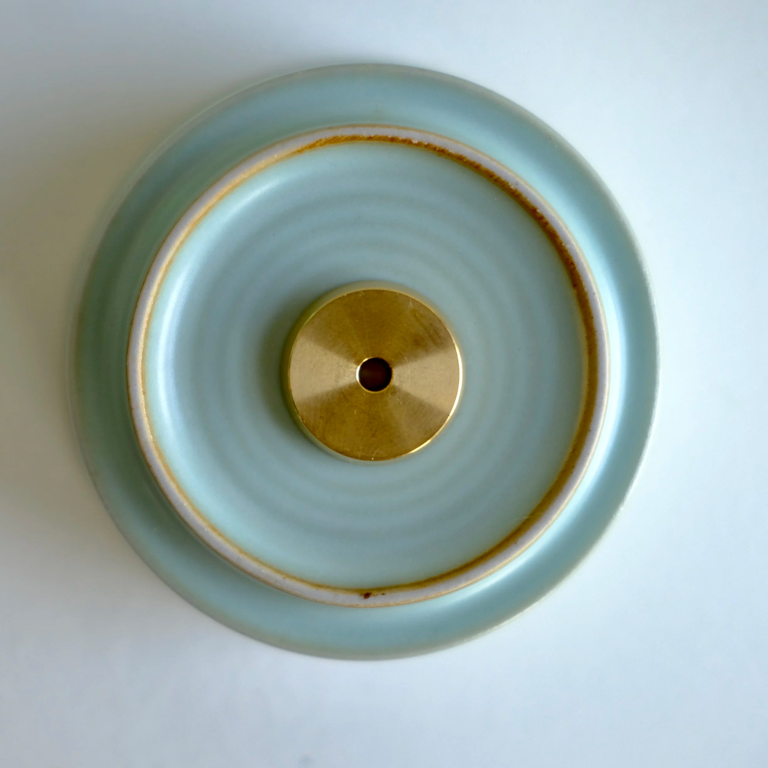 Minimalist Brass Incense Holder – Polished Solid Brass