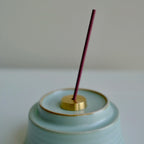 Minimalist Brass Incense Holder – Polished Solid Brass