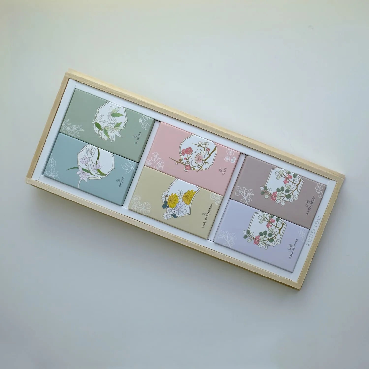 Shikunshi (四君子) – Four Gentlemen Incense Gift Set (5 Scents)