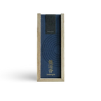 Kousaido Branded Incense stick packaging with blue label and wooden frame on a transparent background