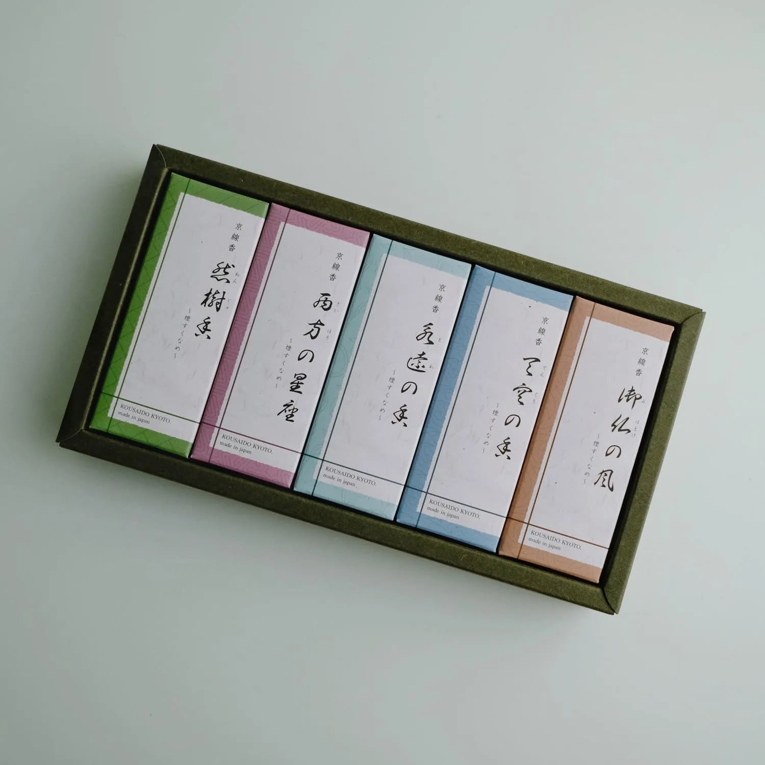 Kyosenko (京線香) – Kyoto Incense Discovery Gift Set (5 Scents)