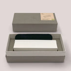 efu  – Minimalist Black Brass Incense Holder (Short)