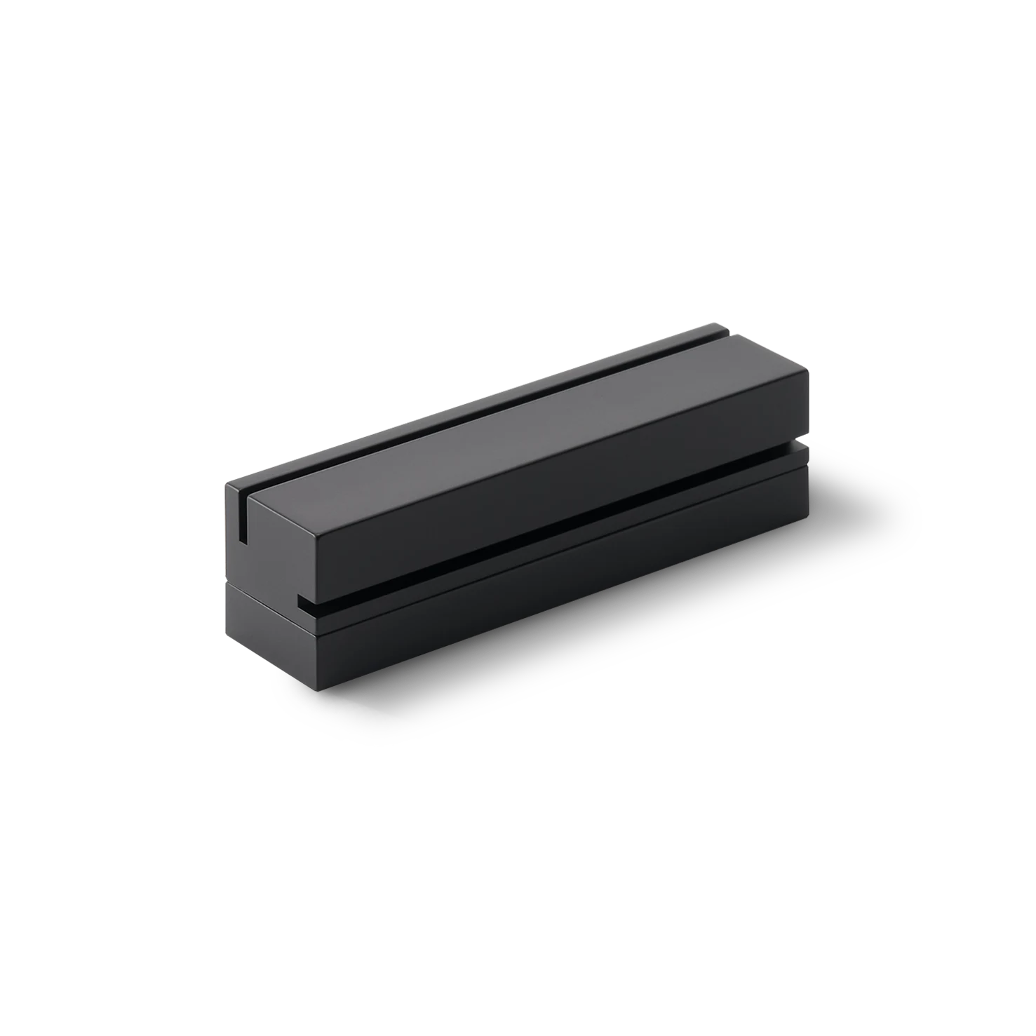 efu  – Minimalist Black Brass Incense Holder (Short)