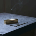 efu  – Minimalist Brass Incense Holder (Short)