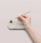 Oya (大谷石) – Volcanic Stone & Bronze Incense Set