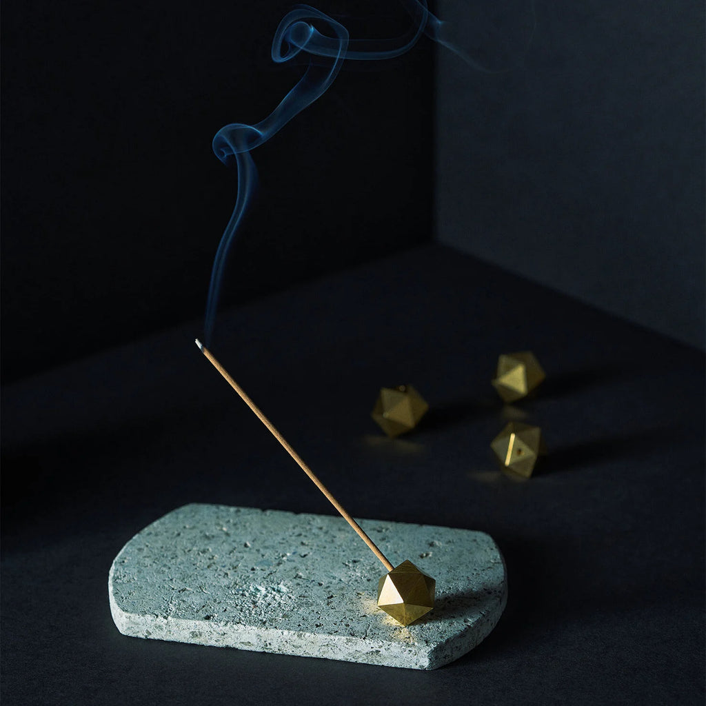 Oya (大谷石) Incense Set – Brass