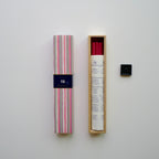 A box of Nippon_Kodo-KAYURAGI_-_Cherry_Blossom_40_sticks with incense box showing on the side. front top view, white background, square crop.