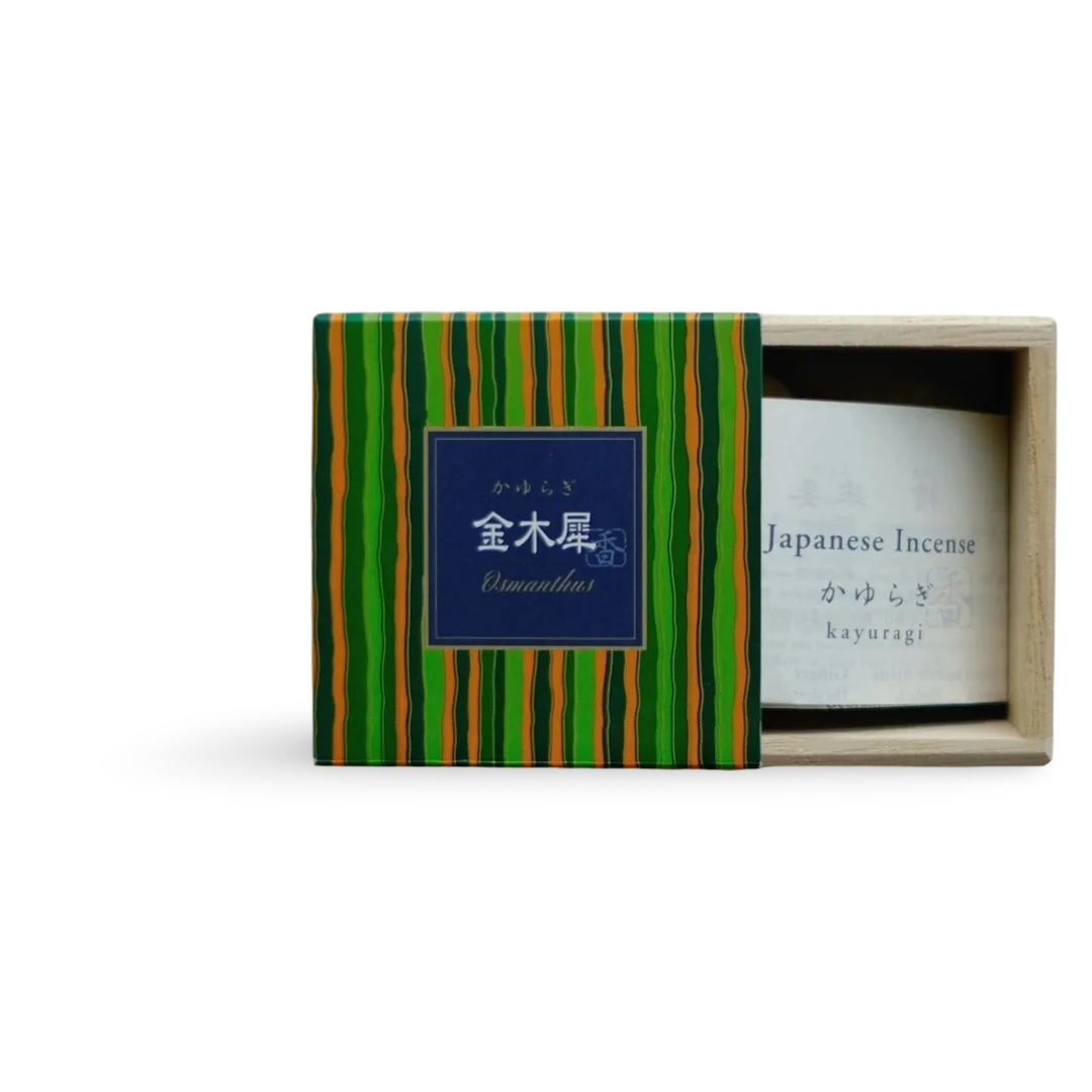Kayuragi (かゆらぎ) – Osmanthus (Kinmokusei) Incense Cones