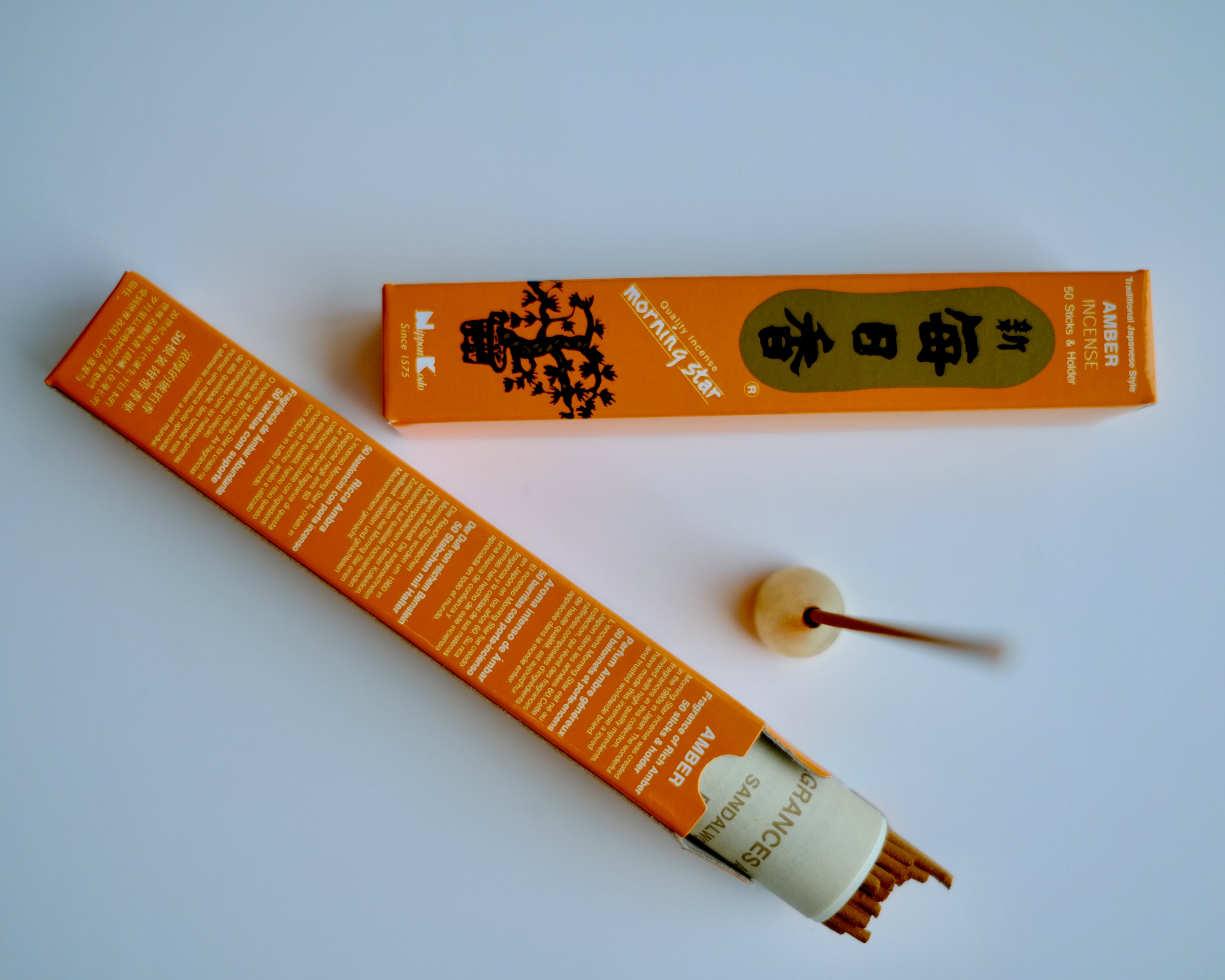 Morning Star Amber (毎日香) – Daily Incense (50 Sticks)