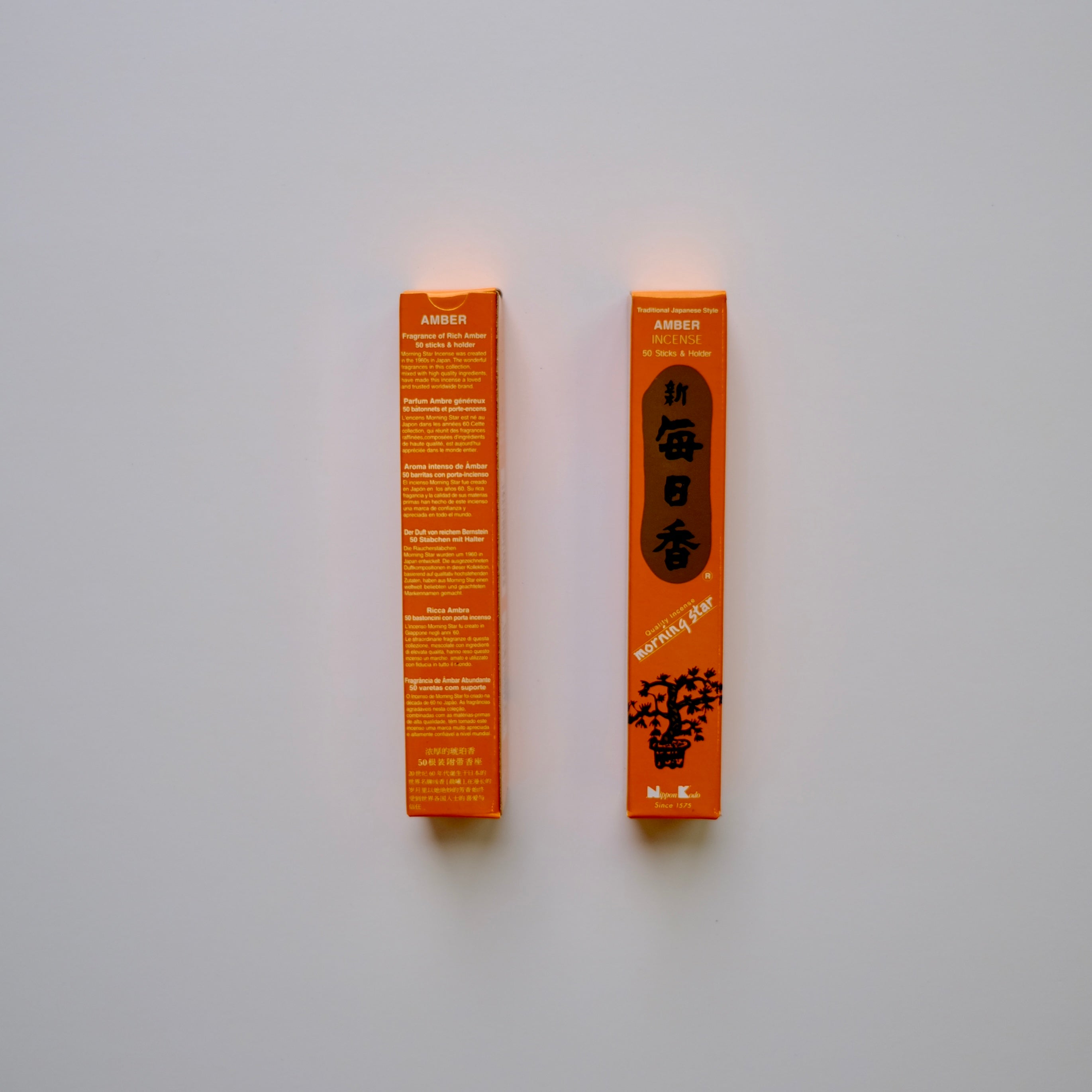 Morning Star Amber (毎日香) – Daily Incense (50 Sticks)