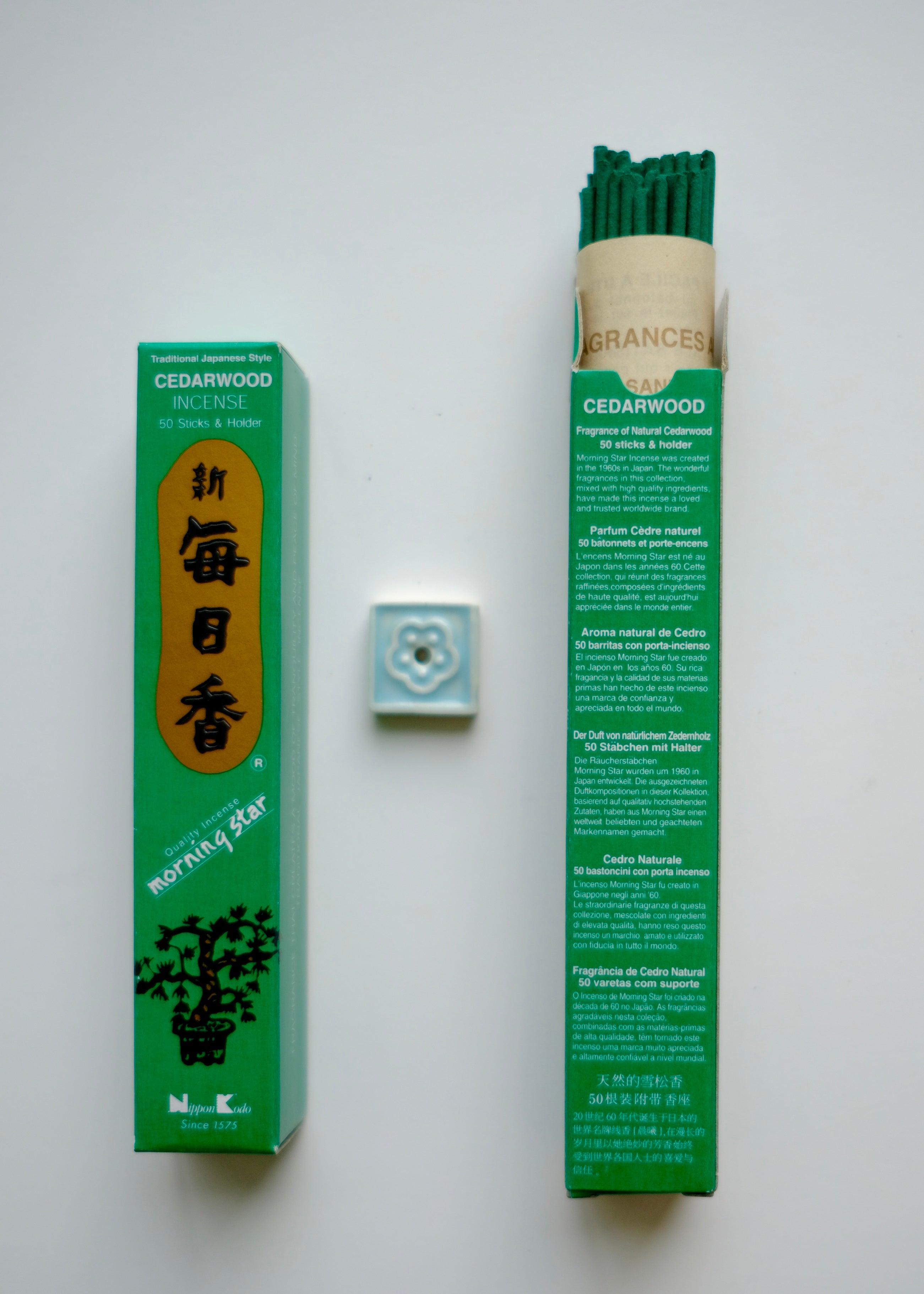 Morning Star Cedarwood (毎日香) – Daily Incense (50 Sticks)