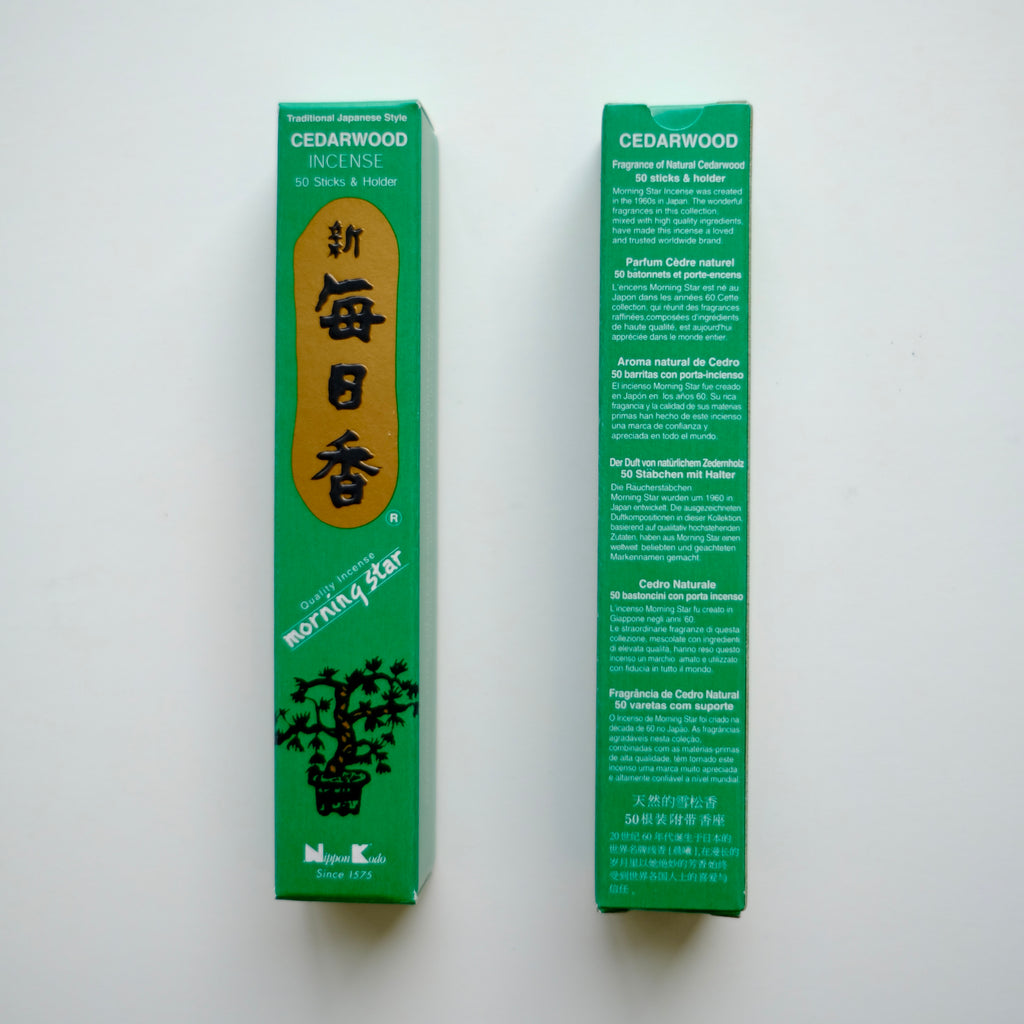 Morning Star (毎日香) Incense – Cedarwood