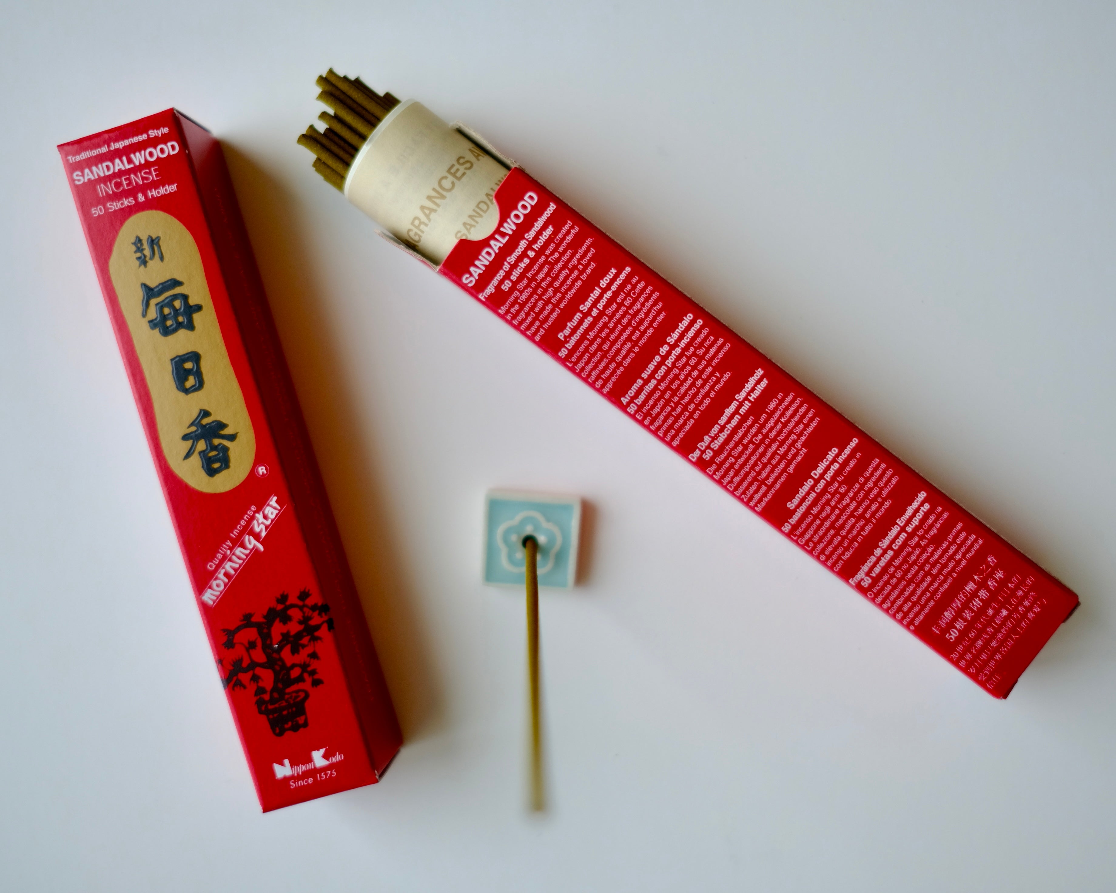 Morning Star Sandalwood (毎日香) – Daily Incense (50 Sticks)
