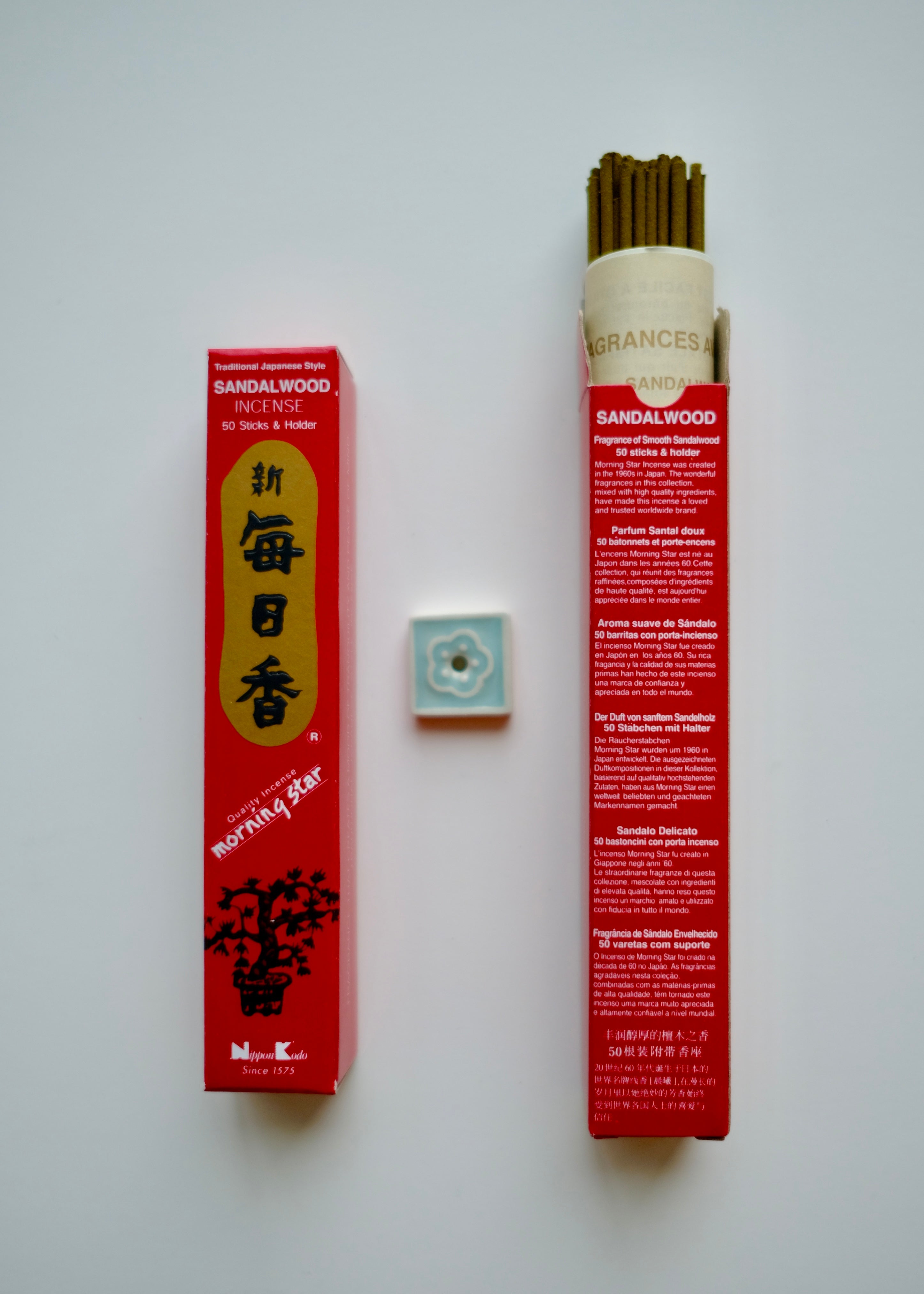 Morning Star Sandalwood (毎日香) – Daily Incense (50 Sticks)