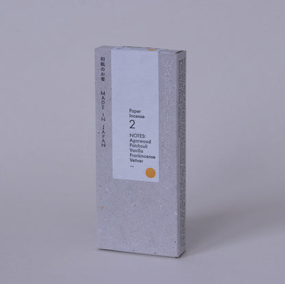 #2 Elegant Agarwood, WASHI INCENSE | 和紙のお香