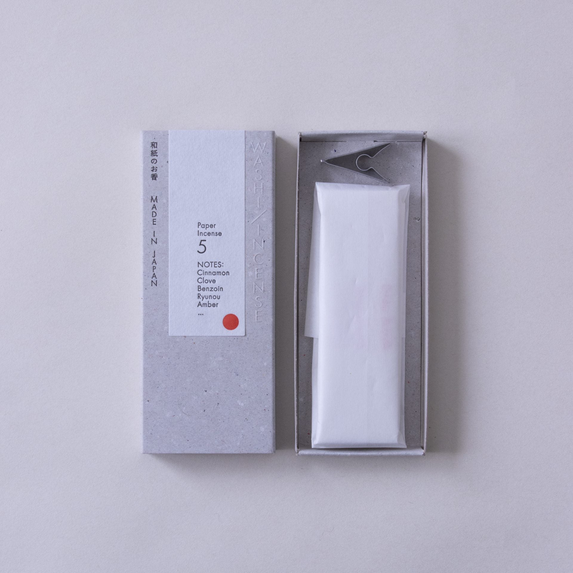 Washi Incense No.5 Smoky Comfort (和紙のお香) – Paper Incense Strips
