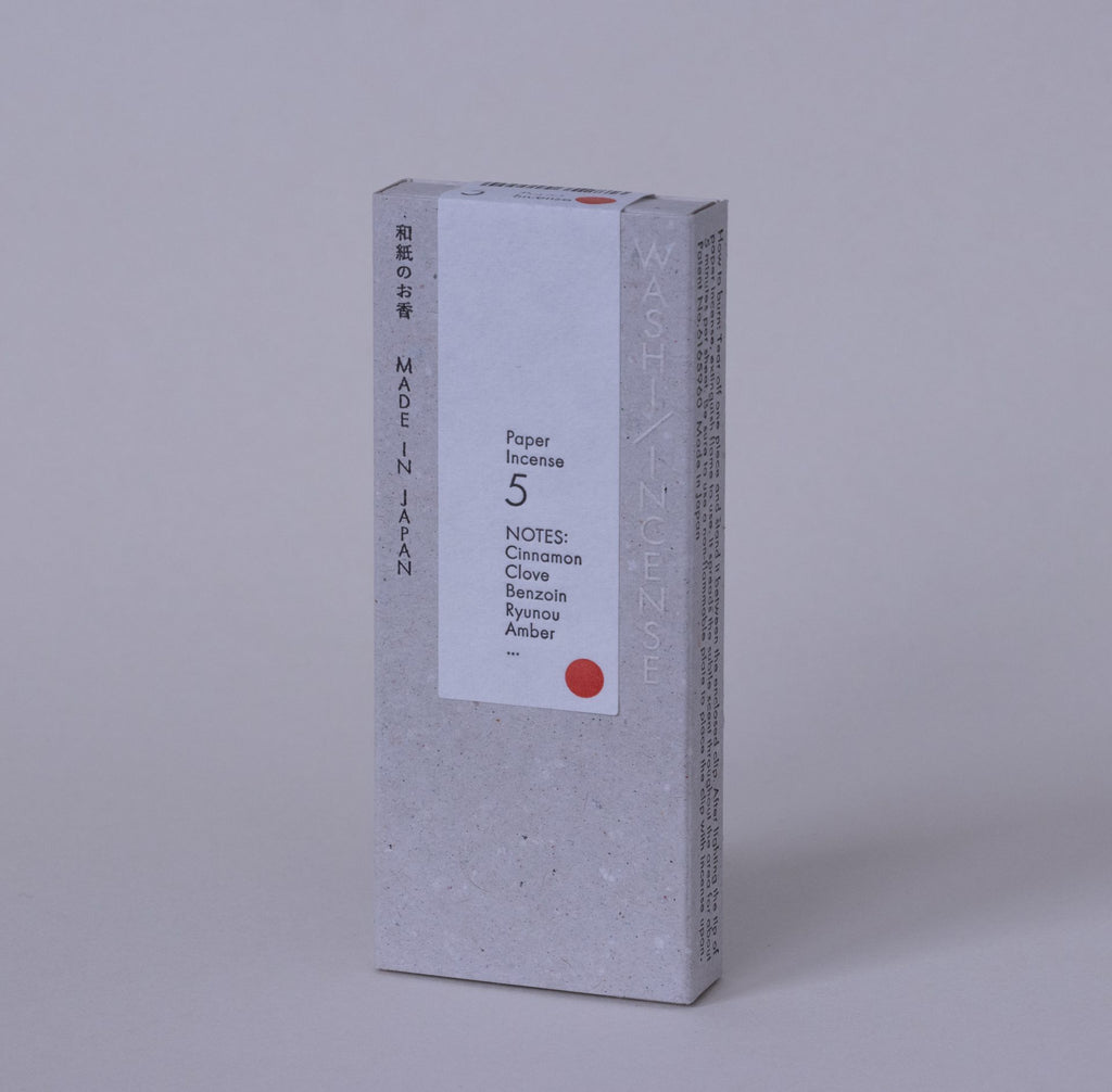 Washi Incense – No.5 Smoky Comfort (和紙のお香)
