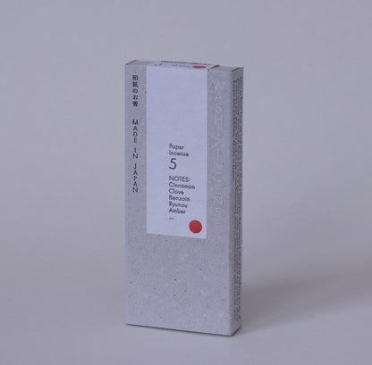 #5 Smoky Comfort, WASHI INCENSE | 和紙のお香