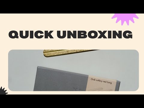 Ordi – Minimalist Brass Cutlery Rest (Short)