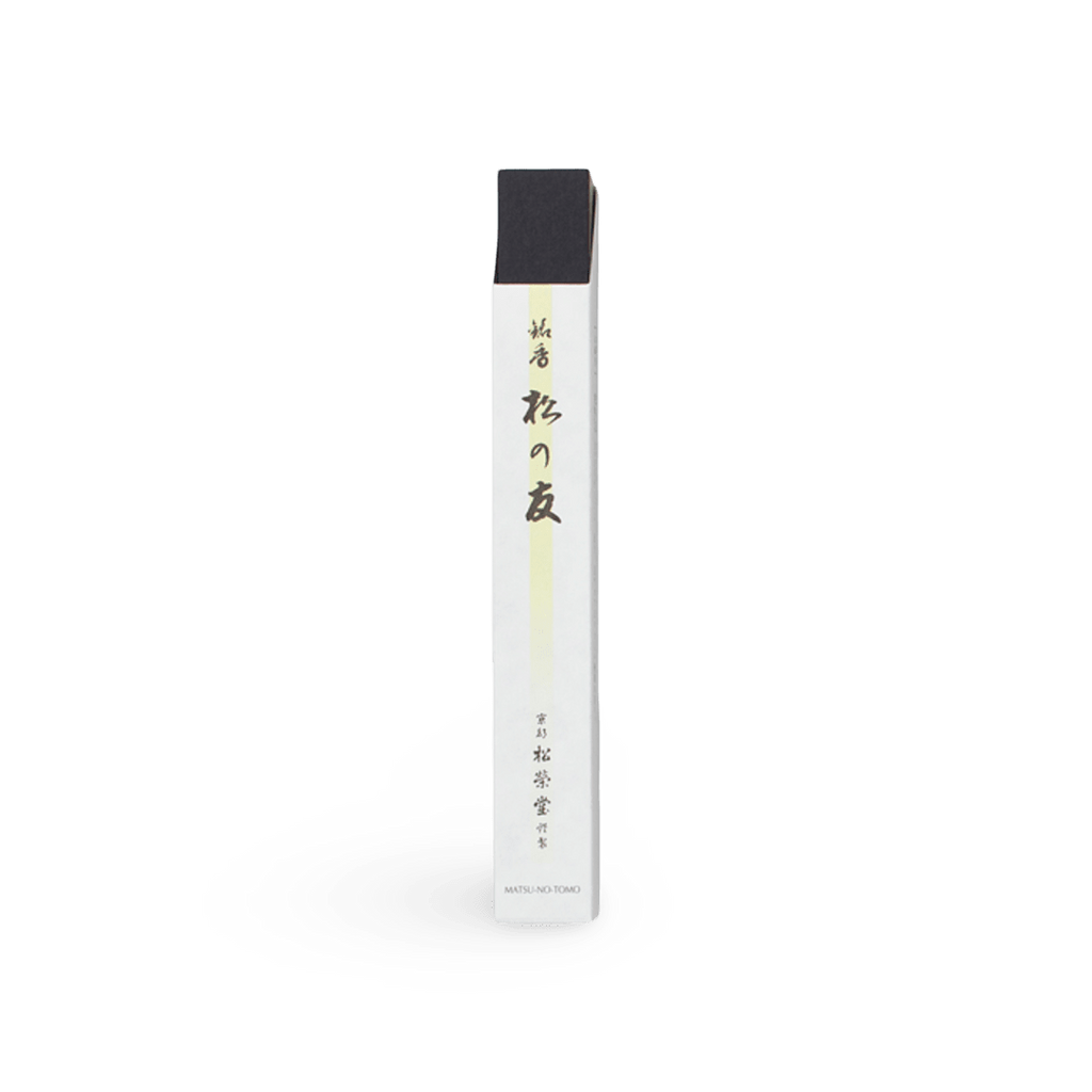 Shoyeido Matsu no Tomo Premium Incense package box on a transparent background