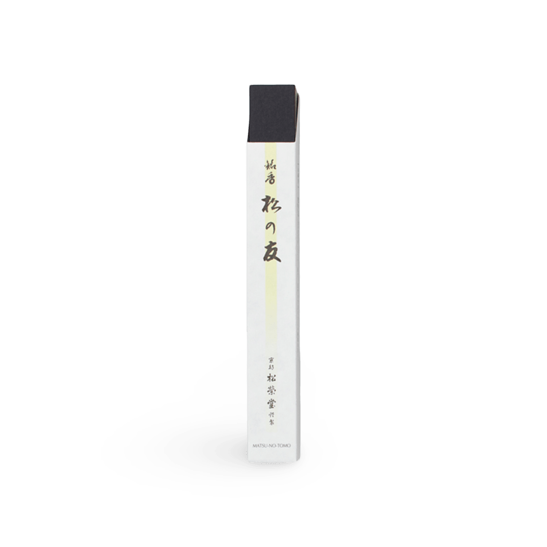 Shoyeido Matsu no Tomo Premium Incense package box on a transparent background