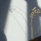 ELLA – Brass Hand Silhouette Accessory Stand (Tall)