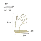 TELA – Brass Hand Silhouette Accessory Stand (Short)