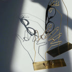 TELA – Brass Hand Silhouette Accessory Stand (Short)