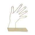 TELA – Brass Hand Silhouette Accessory Stand (Short)