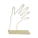 TELA – Brass Hand Silhouette Accessory Stand (Short)