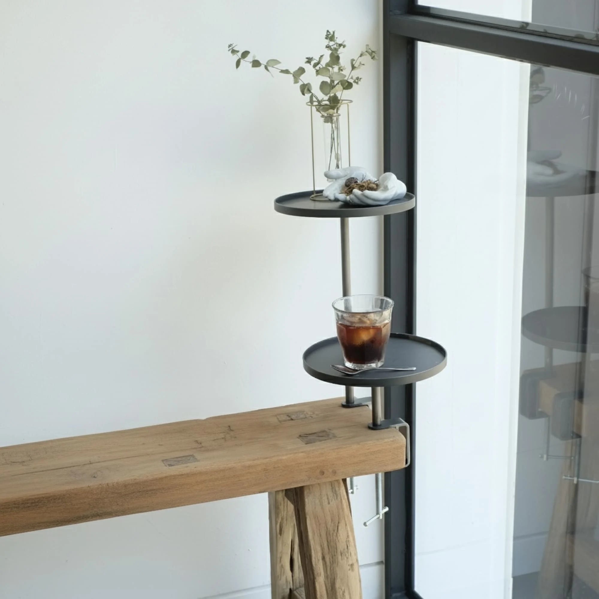 KINO (キノ) – Industrial Iron Clamping Display Tower (Small)