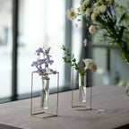 PIKE Stand – Round Brass Wire Flower Vase (Tabletop)