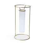 PIKE Stand – Round Brass Wire Flower Vase (Tabletop)