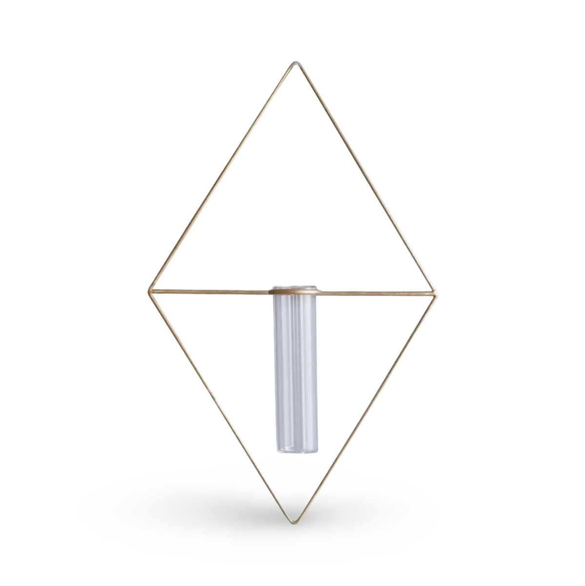 PIKE Wall Brass Vase - Diamond | West Village Tokyo | Minimalist 